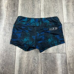 Felo Navy Print‎ Spandex Shorts